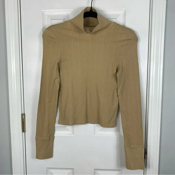 Aerie Womens Size Small Long Sleeve Turtleneck Top - Picture 1 of 4